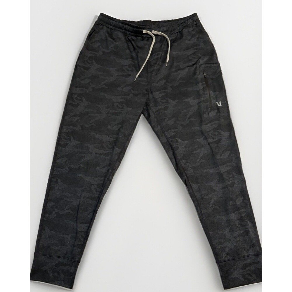 Vuori Mens Sunday Performance Jogger Charcoal Gray Camo Pants V416 Large